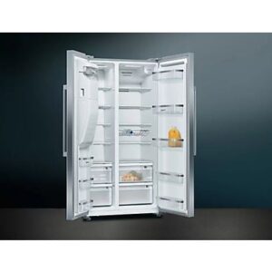 SIEMENS iQ500 KA93DAIEP iQ500 Combiné réfrigérateur-congélateur Side-by-Side (E, 1787 mm large, Acier inoxydable) SIEMENS N° d'art. 139219384 5 (1 évaluations)