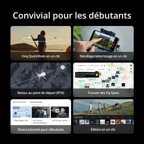Drone Dji Mini 4 Pro Fly More Combo avec radiocommande Blanc – Image 5