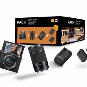 Pack Fnac Appareil photo Hybride Sony A6400 et  Objectif E PZ