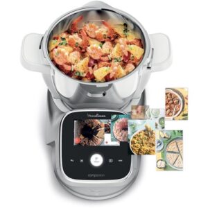 Robot cuiseur multifonction Moulinex i-Companion Touch Pro HF93ECF0 1550 W Argent
